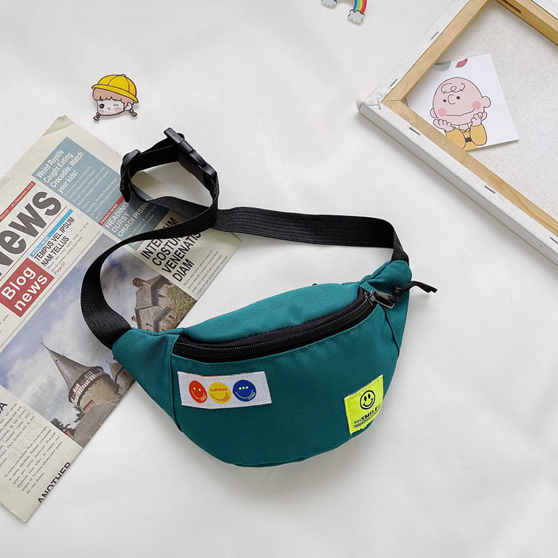 Custom Logo Printed Small Kid Cross Body Nylon Fanny Pack Waist Pouch Bag