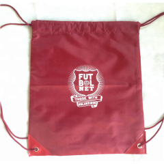 Pull String Bag Drawstring Backpack Bag Customized Outdoor Bag,rope Handle Customer's Logo Supermarket Polyester Silk Screen ODM