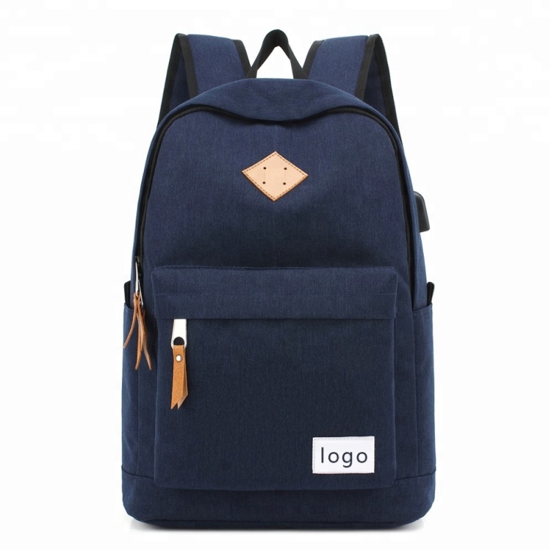 wholesale casual 600d fabric school usb cheap book bags oxford backpacks with usb