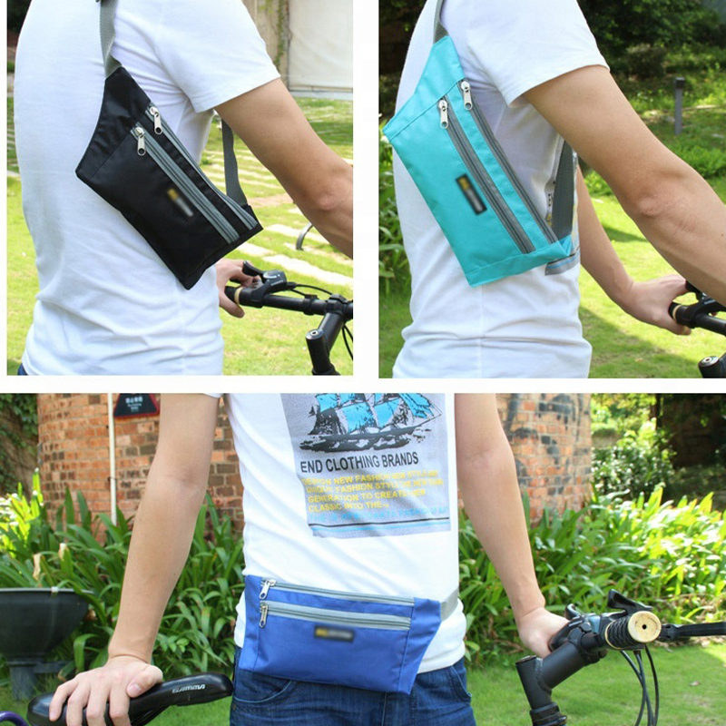 Custom Running Belt Pouch Women Purse Stylish unisex sport waist small pouch waterproof fanny pack waist bag