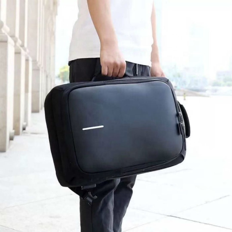 Durable Business Travel Laptop Backpack with USB Charging Port waterproof leisure College School Computer Bag