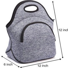 Portable Neoprene Waterproof Custom Thermal soft picnic Lunch Tote Insulated Cooler Bags