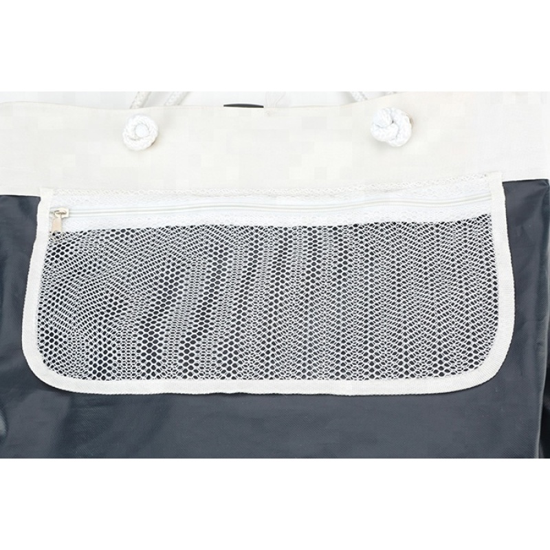 Custom Logo Polyester Women Handbags Large Capacity Reusable Shopping Tote Bags