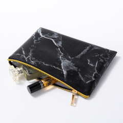 New Design PU Marble pattern Women luxury cosmetic bag travel make up bags makeup case