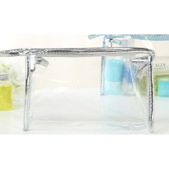 PINGHU SINOTEX promotional Custom Logo Luxury Eco-friendly Clear Travel bags Waterpoof Transparent PVC Makeup Cosmetic Bag gifts