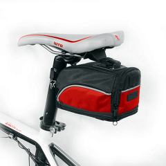 Custom Waterproof Portable Cycling Accessories Bicycle Rear Rack Under Seat Pouch Bike Saddle Bag