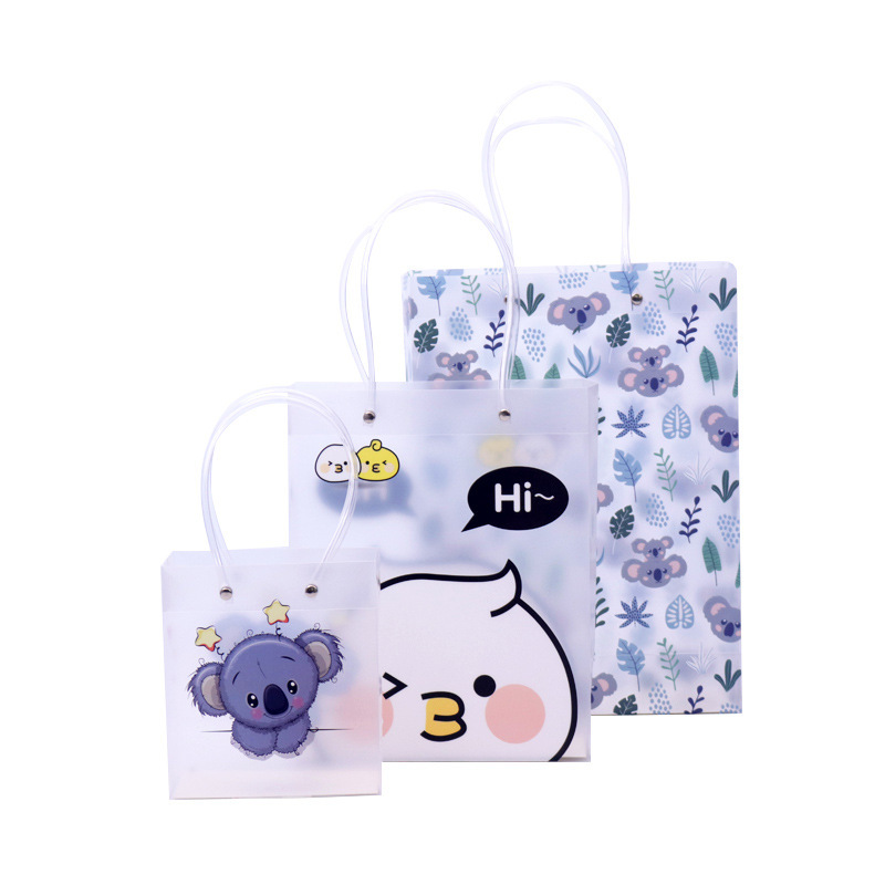 Wholesale Custom Printing Shopping PP Plastic Clear Tote Bag PVC Package Transparent Gift Bag