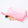 Custom Convenient Zipper Small Transparent  Travel Clear Pvc Makeup Pouch Cosmetic Bag