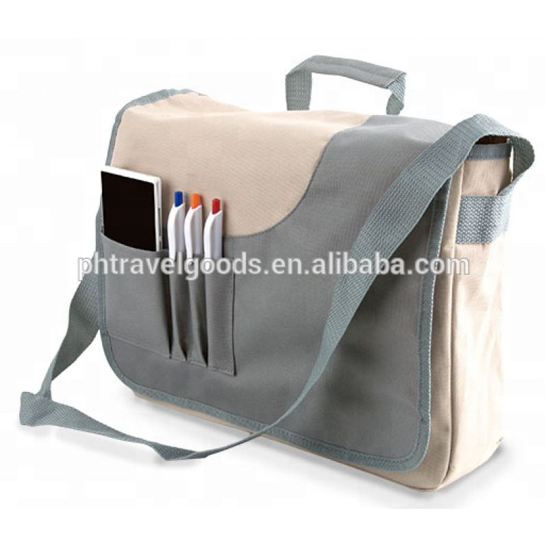 Custom Logo Satchel Messenger Bag Men Travel Shoulder Bag with Adjustable Strap Crossbody Sling Bags