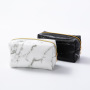 New Design PU Marble Pattern Women Luxury Cosmetic Bag Travel Make Up Bags With Customized Logo