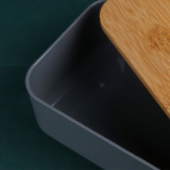 Boîte à bento en bambou d'école d'enfants de paille de blé en gros écologique faite sur commande d'Amazone