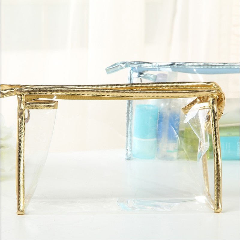 تعزيز مقاومة للماء واضح زيبر PVC السفر البلاستيكية حقيبة اليد الحقيبة أدوات الزينة ماكياج حقيبة مستحضرات التجميل