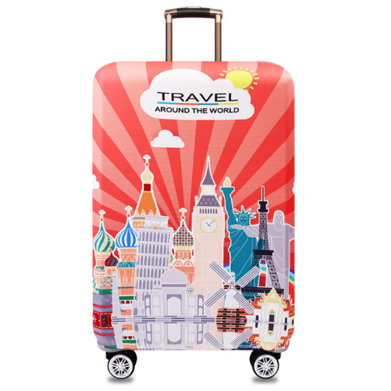 Fashion Washable Elastic Travel Suitcase Spandex Luggage Cover Protector Baggage Suitcase Cover