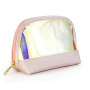 Wholesale Eco Friendly Custom Logo Print Laser Travel Holographic Cosmetic Bags Or Pouches