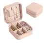Custom Luxury PU Leather Travel Ring Earring Necklace Storage Case Jewelry Box