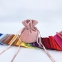 Wholesale Luxury Custom Logo Portable Small Velvet Pouch Jewelry Drawstring Bag