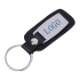 Wholesale Custom Plain Promotion Luxury Leather Keyring PU Leather Keychain With Logo