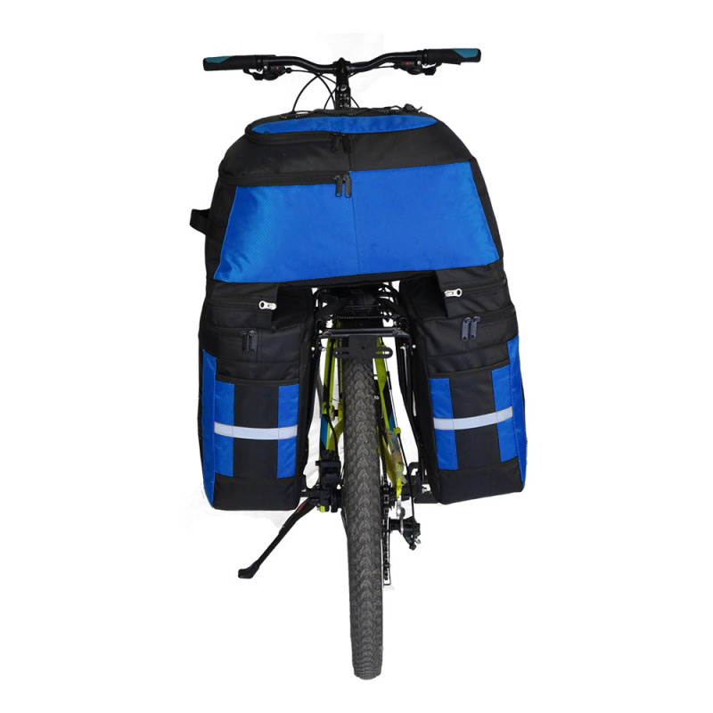 Multifunctional Large Capacity 3 in 1 Bike Trunk Bag Travel Bicycle Pannier Bags With Rain Cover