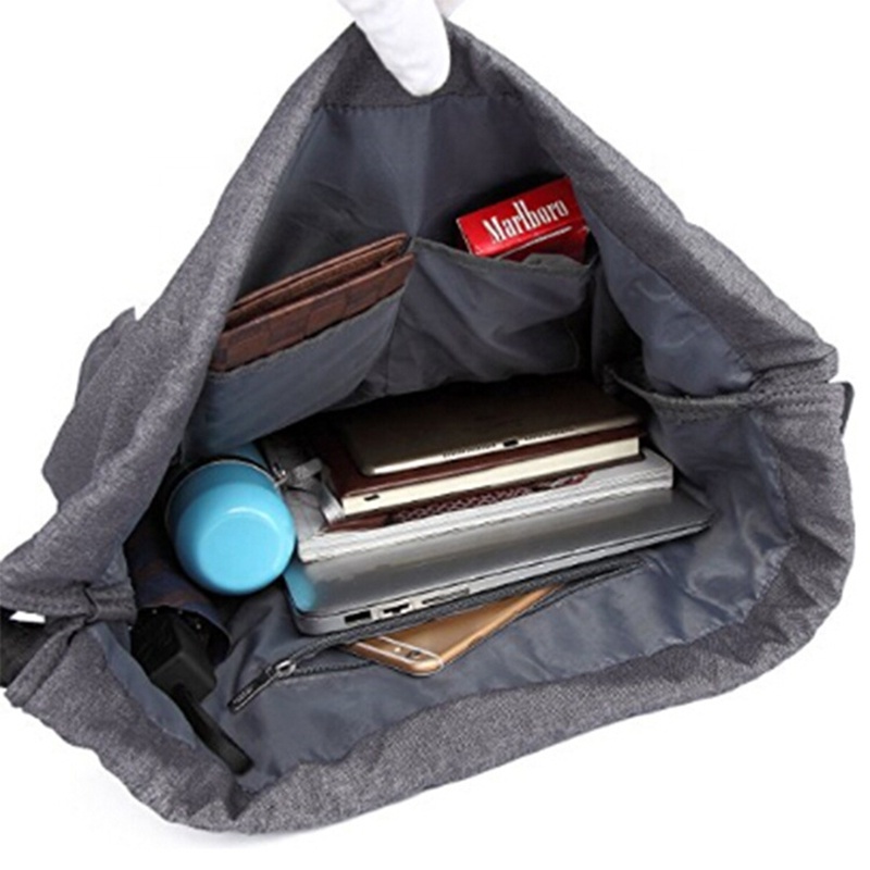 Lightweight Shoulder Rucksack Drawstring Business Backpack Bag Drawstring Sports Backpack