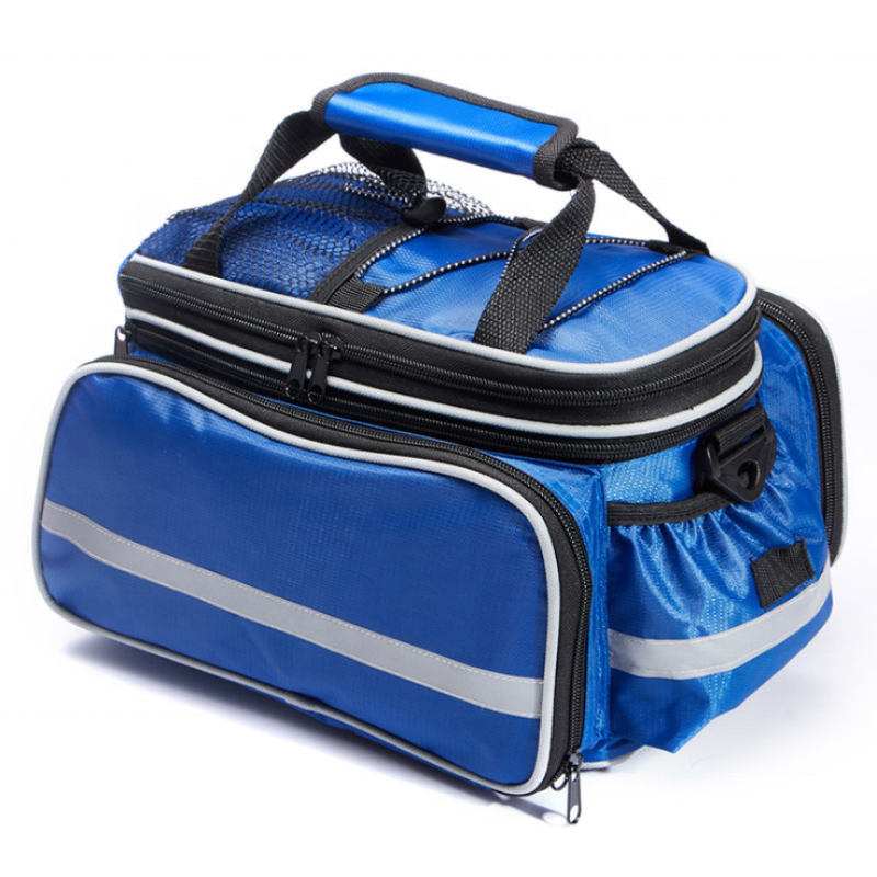 Waterproof Bike Bag Bicycle Saddle Bag Cycling Mountain Back Seat Rear Rack Trunk Bag with Rain cover