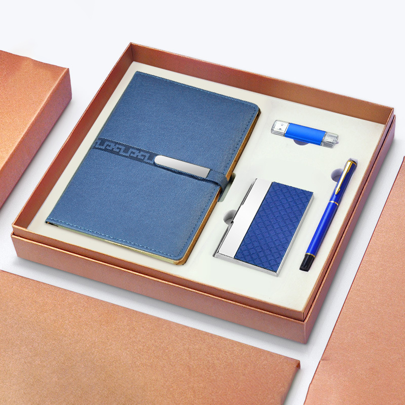 2022 Custom Luxury Leather Notebook Business Corporate Gift Set For Men