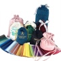 Wholesale Luxury Custom Logo Portable Small Velvet Pouch Jewelry Drawstring Bag