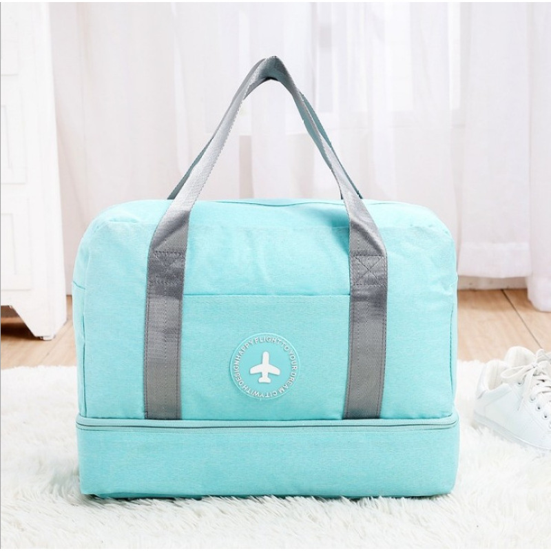 Custom Large Women Tote Travel Overnight Weekender Duffle Bags With Shoe Compartment