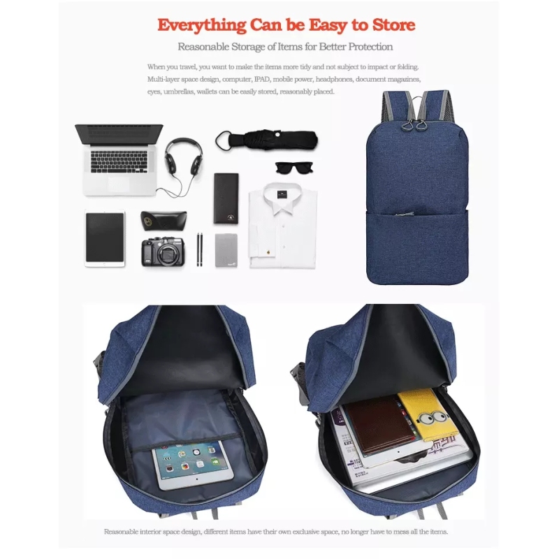Multi-function polyester anti theft custom school laptop bag travel backpacks for men