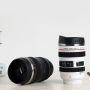 Hot Sale Custom Travel Eco Friendly Stainless Steel Self Stirring Camera Lens Coffee Mug