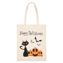 Custom Printed Logo Cotton Shopping Bag Small Waxed Canvas Tote Bag