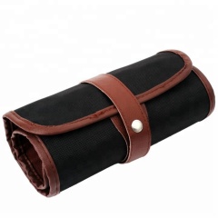Custom Printed Large Capacity School Canvas Pen Storage Pouch Roll Pencil Case