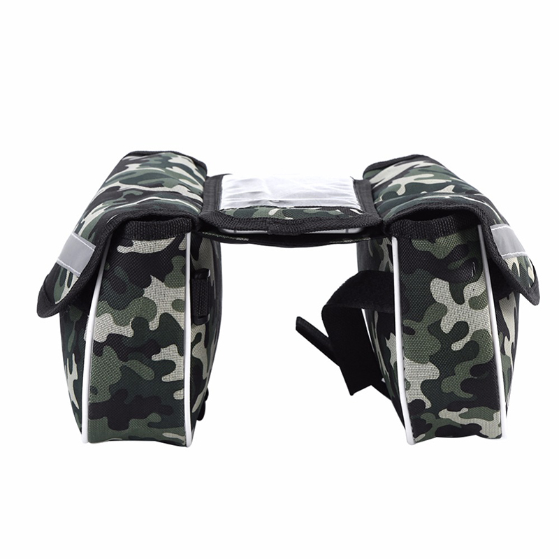 Travel Waterproof Front Tube Touch Screen Phone Bike Bag Bicycle Frame Bag