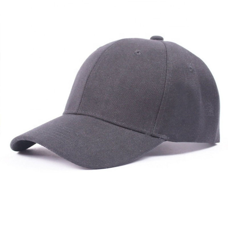 Custom Logo Print Men Women Adjustable Solid Color Outdoor Baseball Sports Team Hats