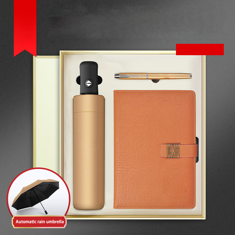 Custom Logo Promotional Corporate Business Gifts Set Pen Notebook Umbrella Office Gift Sets