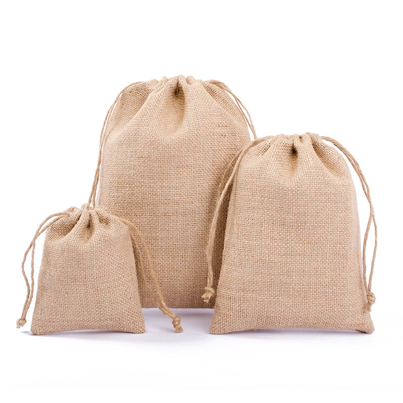 Reusable Waterproof Jute Shopping Bag with Reinforced Handles – Eco-Friendly Foldable Tote