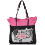 High Quality Durable Fashionable Polyester Recyclable Beach Tote Shopping Bag With Logos