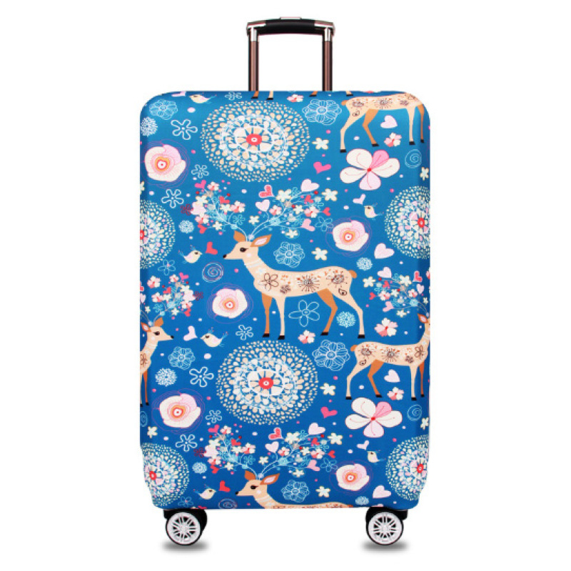 Fashion Washable Elastic Travel Suitcase Spandex Luggage Cover Protector Baggage Suitcase Cover