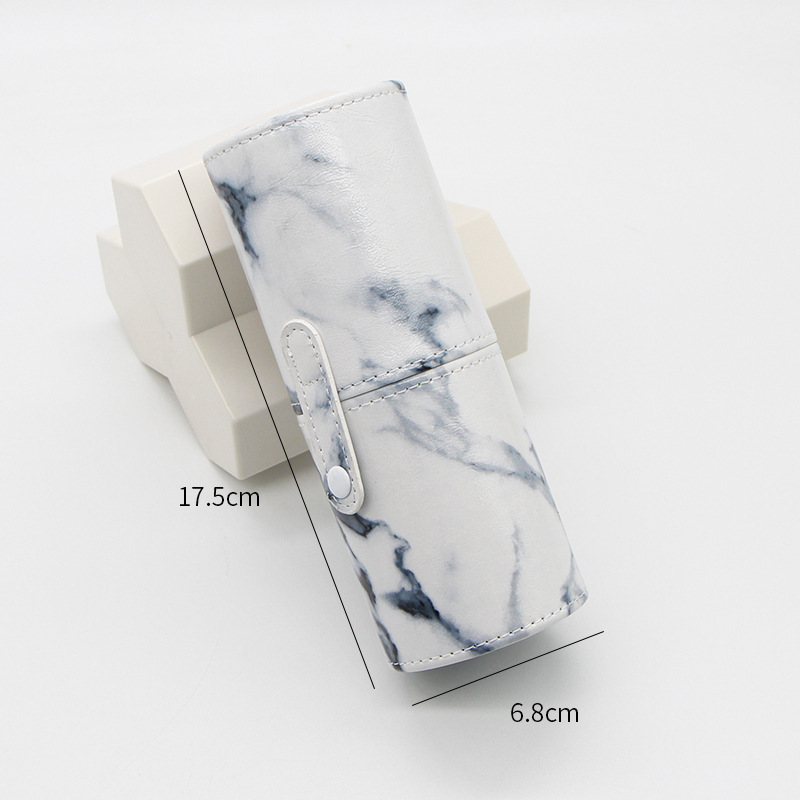 custom logo travel portable brush holder makeup brushes storage bucket