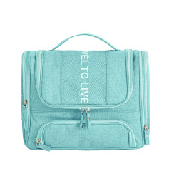 Deluxe Premium Eco Friendly Makeup Cosmetic Bag Hanging Toiletry Bag With Personal Logo