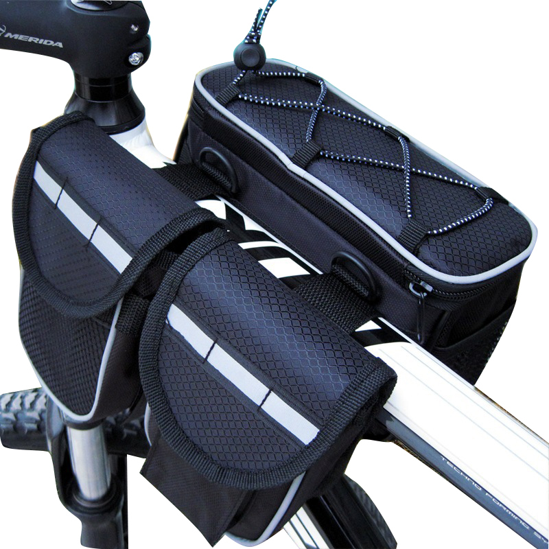 Cycling Phone Holder Bicycle Accessories Waterproof Upper Tube Bag Mountain Bike Front Bag Bicycle Riding Bag