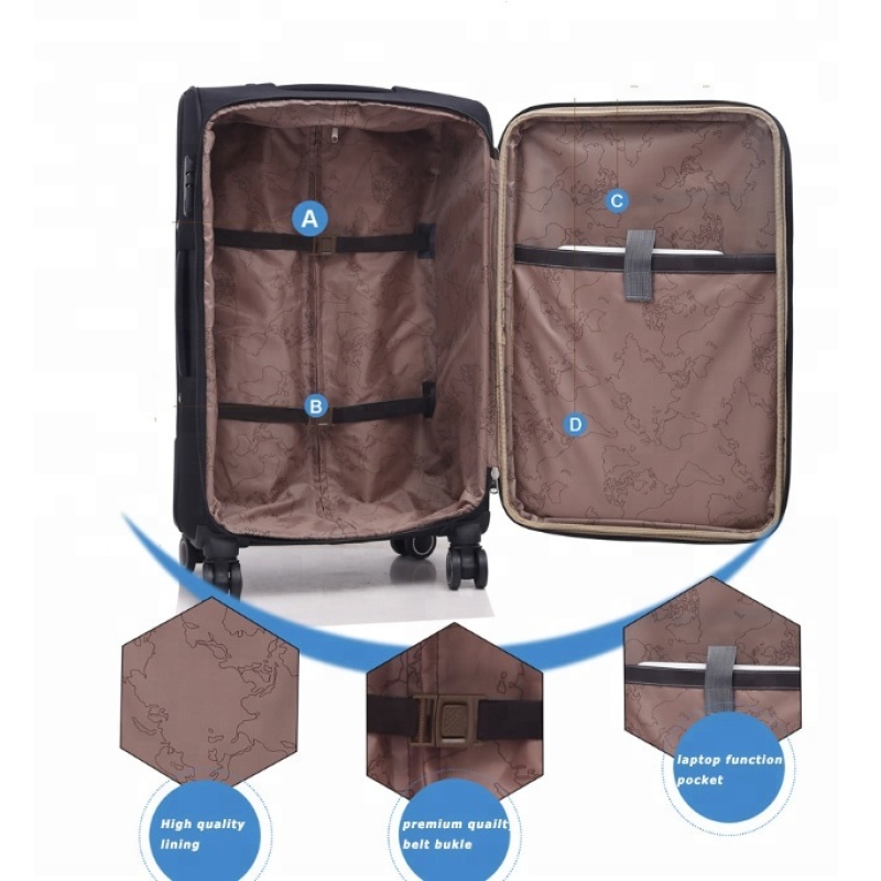 New design China wholesale High Quality 3 pcs travel business Trolley Luggage with spinner wheel cheap suitcases luggage