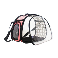 2021 High Quality Transparent Large Space Outdoor Foldable shoulder bag soft for pet