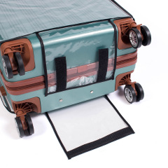 Suitcase Cover Rolling Luggage Cover Protector Clear PVC Dust proof Suitcase Cover for Carry on Luggage