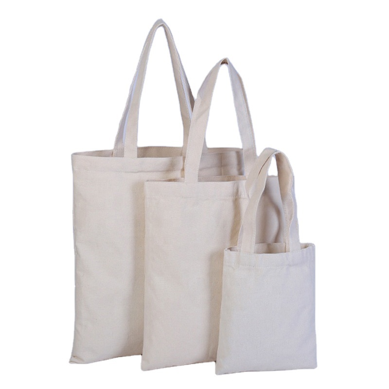 Sacs fourre-tout promotionnels en coton écologique, sacs de courses réutilisables en toile avec logo imprimé personnalisé