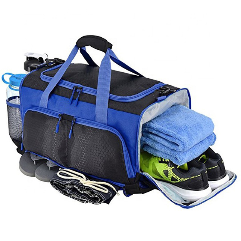 Sac de sport de natation de formation de sacs de sport de football de concepteur des hommes adaptés aux besoins du client avec le compartiment de chaussures