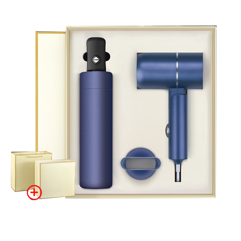 Coffret cadeau parapluie sèche-cheveux électrique, coffret cadeau d'entreprise, souvenir personnalisable