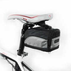 Custom Waterproof Portable Cycling Accessories Bicycle Rear Rack Under Seat Pouch Bike Saddle Bag