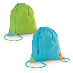Wholesale Customized Logo Drawstring Bag 210d Polyester Sport Backpack Promotional Shopping Bag