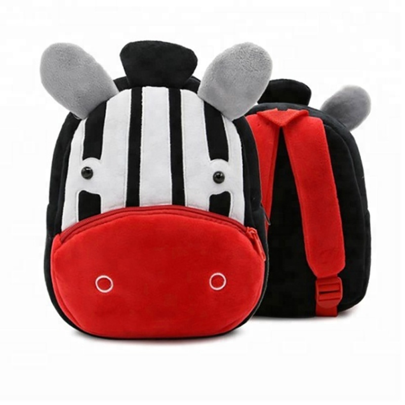 Wholesale Children Cartoon Animal Plush Backpacks Cute School Bags For Kids Girl