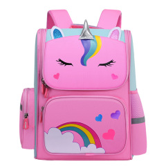 New Design Wholesale girl Cute Unicorn Cartoon School Book Bags for Primary Students Kids Unicorn Backpacks
